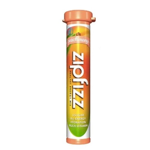 Zipfizz Energy Drink Mix, Hydration with B12 and Multi Vitamins, Peach Mango, 30 Count