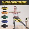 Fabric Resistance Bands Set for Workouts Yellow (X-Light Set of 5)