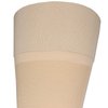Truform 20-30 mmHg Compression Stockings for Men and Women, Thigh High Length, Open Toe, Beige, Small