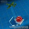 LITKO Flight Stand Dice Tray for 12mm D6, Clear (5)