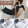 Beard Bib Trimmer Catcher, Beard Hair Catcher for Sink, Birthday Gifts for Men Him Boyfriend, Waterproof Non-Stick Beard Cape, 4 Suction Cups, One Size Fits All, Grooming Accessories(Black)