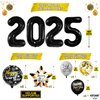 KatchOn, New Years Eve Party Supplies 2025 Set - Big, Pack of 25 | Black and Gold Happy New Year Banner, 2025 Balloon Numbers, New Year Foil Balloons | NYE Decorations 2025, New Years Decorations 2025