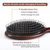 RAVEGO Hair Brush, Boar Bristles Hair Brush for Women Men Kids, Boar & Nylon Bristle Brushes for Smoothing Massaging Scalp Detangling Wet/Dry Hair, Reduce Frizz Dry Restore Natural Shine