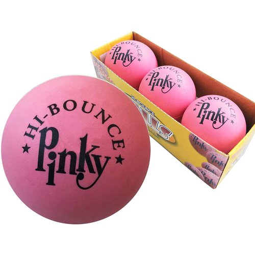 MAXFLO Premium Rubber Ball 3 Balls Pack Pinky Bouncy Ball Colorful Gift Box Combo Party Gift Supplies Solid Rubber High Bounce Pink for Kids