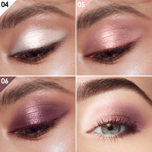 Falocutus 3 PCS Gel Eyeshadow Stick,Cream Matte and Shimmer Eyeshadow Pencil,Waterproof & Smudge-Proof Highlighter Makeup Pen,Long Lasting Shimmer Finishing and Create Resistant,N-Twilight Garden