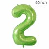 Golf 2nd Birthday Party Decorations Balloons,40inch Green Number Balloon 2，Golf Birthday Decorations Kids,Golf Theme 2th Birthday Balloons (Green Golf Number Balloon 2)