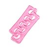 Rolabling Pedicure Toe Separators Flexible Soft Silicone Finger Toe Spacers for Nail Polish Pedicure Tools Toe Spreader for Nail Polish Application(Pink)