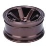 Metal Wheel Hub, 4PCS Aluminium Alloy Wheel Hub Compatible with Universal 1/10 Flat Running Drift RC Car(Coffee) Car Model Accessory