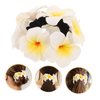 LALADEFIEE Hawaiian Hair Scrunchy for Women Floral Ponytail Hair Tie with Bow Tropical Hair Accessories for Beach Parties and Everyday Wear