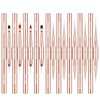 Shine Chance 9Pcs Nail Art Brushes Set, Professional Double-Ended Acrylic Liner Detail Brushes for Gel Polish Art Nail, 3D Art Nail Dotting Brush Pen for Manicure DIY Home Salon, Rosegold