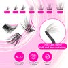 Cluster Eyelash Lashes Extensions Kit with Protective Sleep Mask- Premium at Home Lash Extensions Kit for DIY Lash Extensions, Lash Clusters kit, Cluster Eyelash Extensions, All Tools Glue Included