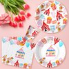 HIPVVILD Circus Carnival Birthday Party Supplies, Circus Theme Party Decorations Dinnerware, Carnival Party Plate, Circus Plate, Cup, Napkin, Circus Party Supplies For Birthday Baby Shower | Serve 24