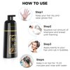 BELEZALIB Instant Black Hair Dye Shampoo for Women Men Hair Color Shampoo for Gray Hair- 100% Gray Coverage - Herbal Ingredients 3 in 1 16.9Fl OZ