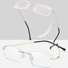 HIYANJN Rimless Readers Blue light proof reading glasses Women Men Anti Glare Filter Lightweight Eyeglasses (2-Pack,2.5)