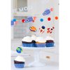 BCHOCKS 30pcs Outer Space Cupcake Toppers, Planet Party Supplies - Birthday Decorations, Rocket, Astronaut, Spaceship Themed Kids Children Party Supplies