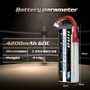 HRB 4S Lipo Battery 14.8V 4200mAh 60C T Lipo Battery Compatible with RC Car RC Plane RC Truck RC Boat