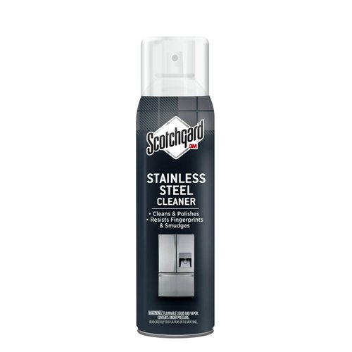 Scotchgard Stainless Steel Cleaner Resists Fingerprints & Smudges, No Drip Foam, 17 Fl Oz