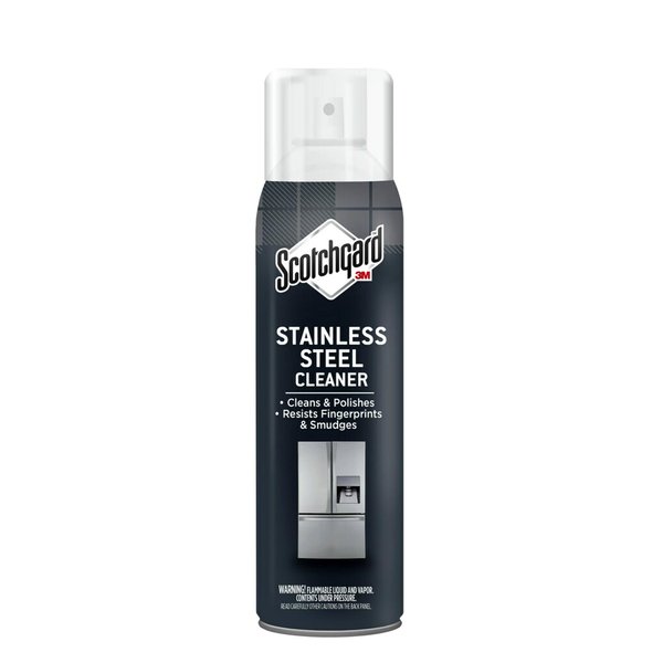 Scotchgard Stainless Steel Cleaner Resists Fingerprints & Smudges, No Drip Foam, 17 Fl Oz