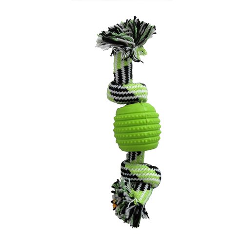 Vibrant Life Dental Buddy Double Dental Dog Toy for Healthy Gums, Chew, Fetch Toy for Some Small and Some Xtra Small Dogs (chew Level 1) Light