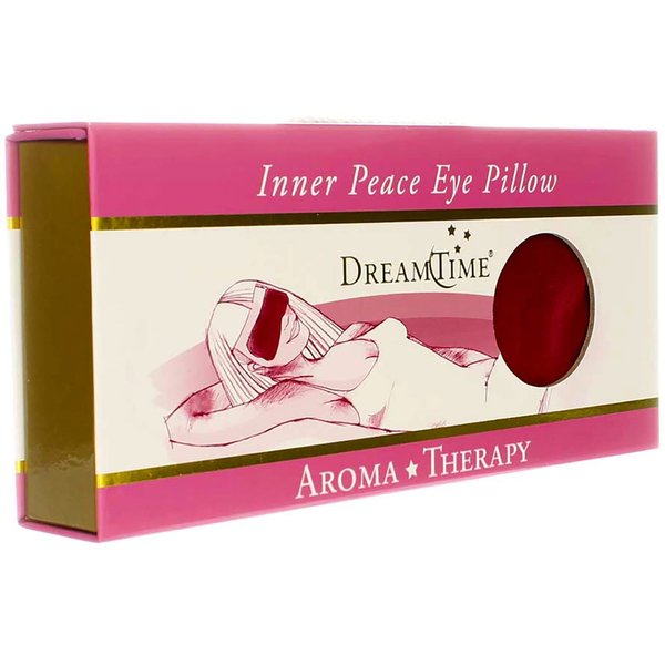 DreamTime Inner Peace Eye Pillow, Cranberry Velvet