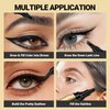 Waterproof Microblading Eyebrow Pen 2-in-1 Long Lasting 4 Tipped Precise Brow Pencil Eyeliner for Natural Looking (01# Light Brown)