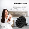 Tricentric Hair Scalp Massager Hair Growth - Soft Scalp Scrubber Hair Massager for Hair Growth Curly & Straight Hairs, Use Head Scrubber for Washing Hair Wet & Dry - Shampoo Massager & Hair Scrubber