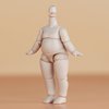 YMY Pear Shaped Doll Body 1/12 Scale Cute Fat Action Figure Suitable for YMY 1/12 1/8 BJD GSC Doll Head （Light Tan）