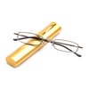 Newbee Fashion - Tube Readers Easy Compact On The Go Small Compact Pen Clip Portable Aluminum Hard Case Classic Spring Hinges Create Your Own Pack