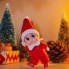 JOYIN Christmas Red Tiny Elf Doll Soft Plush Toy Doll for Christmas Decor, Xmas Gift, Xmas Clothing for Elf Doll