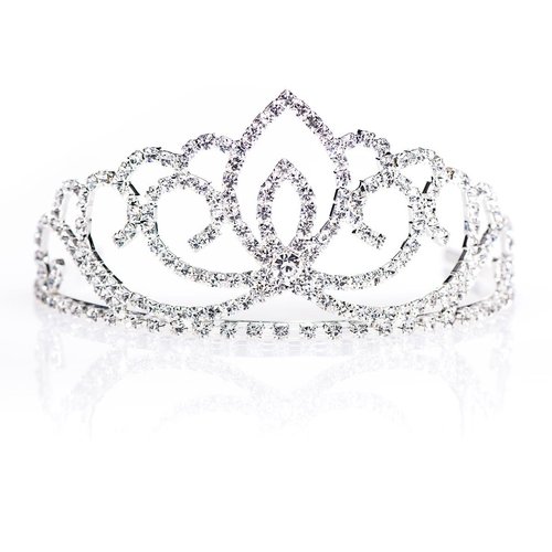 Anderson's Sasha Tiara, 2 3/4 Inches High, Wedding, Bridal, Prom, Pageant Tiara, Queen Or Princess Tiara For Prom, Homecoming, Pageant, Birthday, School Dance, Award, Costume, Party, Event Crowns