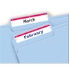 Avery File Folder Labels on 4" x 6" Sheets, Easy Peel, White/Red, Print & Handwrite, 2/3" x 3-7/16", 252 Labels (5201)