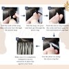 Ugeat Micro Ring Hair Extensions Human Hair for Black Women 14 Inch Micro Bead Extensions Remy Hair Extensions 1g/s 50s Jet Black Hair Extensions Real Human Hair Natural Hair Extensions Microlink