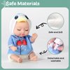 Christoy 6 Sets 4 Inch Dolls Mini Reborn Baby Dolls with Animal Clothes Realistic Baby Doll Set for Girls Boys Toddlers and Kids 3+ (B)