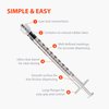 EasyTouch Luer-Lock Syringe Barrel, 1ML Syringe, Pack of 100