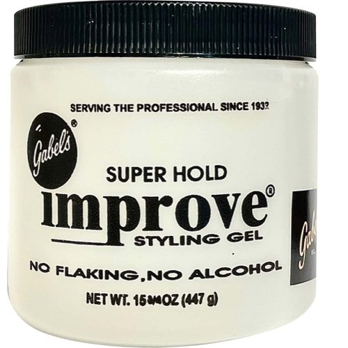 Improve Gabel's Styling Gel Clear (15.75oz) no pump Authentic Gabel's Manufacturer Direct has protection seal and Gabel's logo in black label on the jar (Packed in individual box)