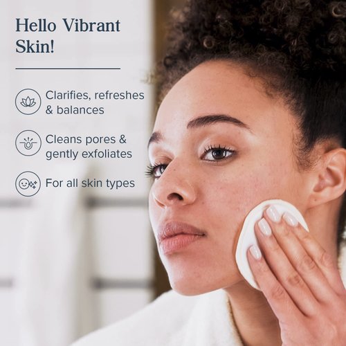 Heritage Store Rosewater & Vinegar Exfoliating Toner with Apple Cider Vinegar, for Oily to Combination Skin Care, Refreshing Splash Cleans & Refines Pores, Clarifies Skin & Scalp, Vegan, 2oz