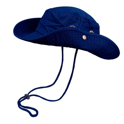 Bucket Hat Hiking Fishing Wide Brim UV Sun Protection Safari Unisex Boonie (Royal Blue, Small/Medium)