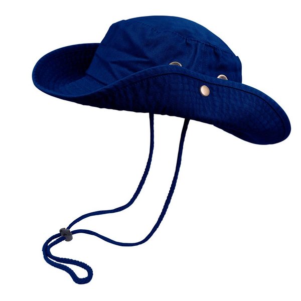 Bucket Hat Hiking Fishing Wide Brim UV Sun Protection Safari Unisex Boonie (Royal Blue, Small/Medium)