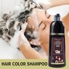 DISAAR Beauty Speedy Hair Color Shampoo 100% Cover Gray White Hair Easy To Use Long Lasting 400ml/13.53fl.oz (Burgundy Red)