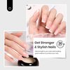 Beetles Gel Polish 5 in 1 Beetles Builder Gel 15ml Clear Builder Strengthener Gel with Detachable Liner Nail Brush for Beetles Builder Gel Nail Art Design Holiday Gift for Women