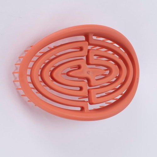 CAISHA by PRETTYSHOP Wet Hair Hairbrush Tug-free Detangling Brush Orange Spiral Spring Gentle On The Scalp For All Hair Types K110