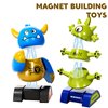TEMI Magnet Robot Toy for Kids 3-5 Years Old - Monster Magnet Toys Stacking Transform Toys for Kids with Storage Box, Set for Kids Age 3 4 5 6 7 Years Old Boys, Christmas and Birthday Gifts