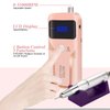 Electric Nail Drill, DELIFO Portable Nail Drill Professional PedicureRechargeable 35000 RPM Nail File Machine Acrylic Nails Polishing Tools with Bits LED Display for Home Salon Manicure