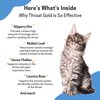 Pet Wellbeing Throat Gold for Cats - Vet-Formulated - Soothes Throat Discomfort and Occasional Cough, Supports Upper Respiratory Tract - Natural Herbal Supplement 2 oz (59 ml)