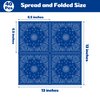 40Pcs Blue Bandana Paper Napkins Blue Bandana Party Napkins Happy Western Party Paper for Blue Bandana Theme Birthday Party Disposable Paper Napkins Bandana Party Decorations
