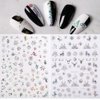 Christmas Nail Stickers - 8 Sheets 3D Holographic Winter Nail Decals Santa Claus Deer Snowflakes Snowmen Xmas Nail Art Sticker Manicure DIY Nail Decorations for Women Girls