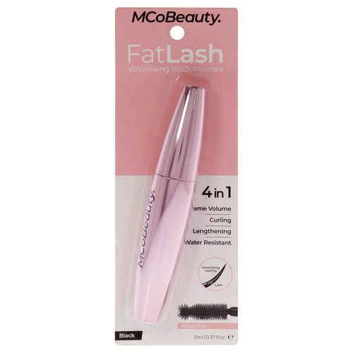 MCoBeauty Fatlash Volumizing Mascara, Non-Flaking, Easy Application, Rounded Tip, Vegan, Cruelty Free Cosmetics