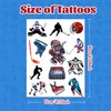 192pcs Ice Hockey Temporary Tattoos Ice Hockey Themed Birthday Party Favors Decorations Supplies for Kids Gifts Classroom School Prizes