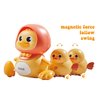 YONGSHUO Baby Musical Duck Family Toys, Early Education Kids Toys for Boys Girls Swing/Walking/Lights/Dancing Infant Tummy Time CrawlingToys Christmas Birthday Gifts (with 2 PCS Baby Duck)