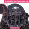 ManeMajesty Short Curly Wigs for Black Women Right Side Parting Lace Closure Wigs Human Hair Bob Deep Curly Wear and Go Glueless Wig 10A Deep Wave Wigs Natural Color 10 Inch